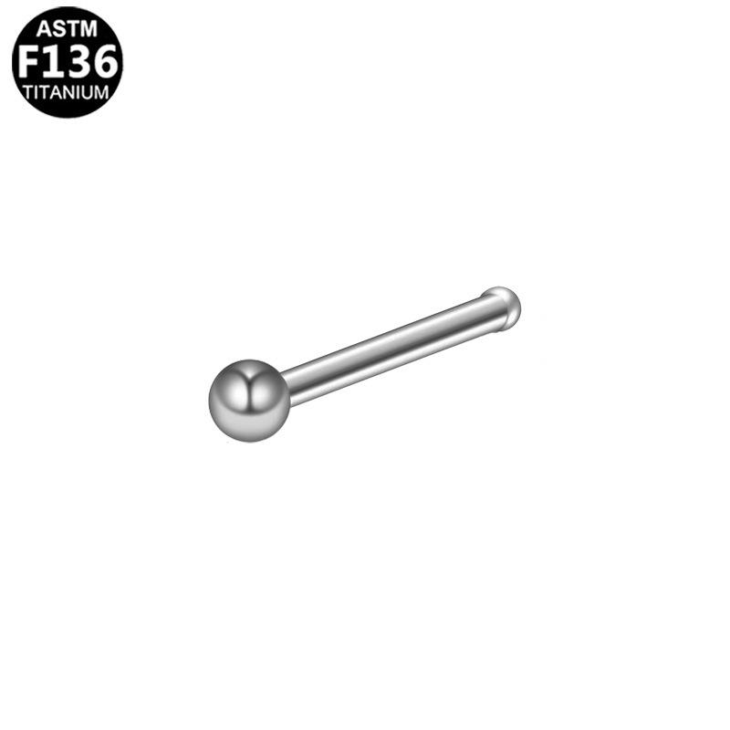 G23 Titanium Square Zirconia Nose Stud Jewelry