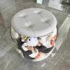 Doll Storage Bucket Toy Storage Stool Transparent Organiz Tube Multi-purpose Large Capacity with Handle Sitt Chang Shoes Stool