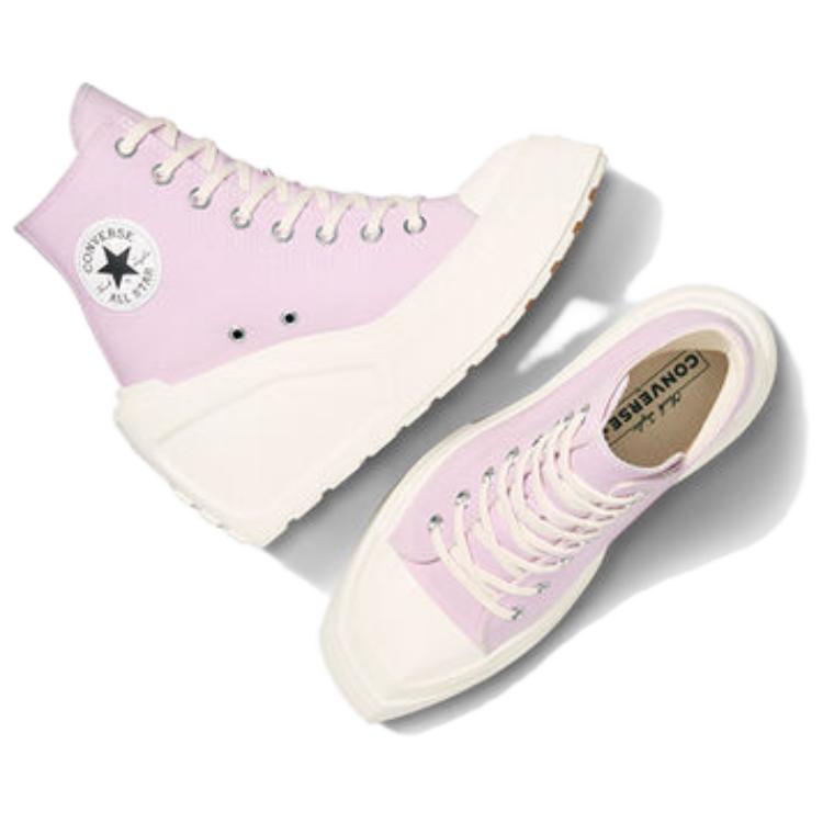 Converse Chuck 70 De Luxe Wedge Comfortable High-Top Canvas Shoes Women Sneaker Purple White Black A07584C