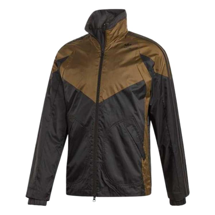 

Adidas Мужская куртка серии Pt3 с длинным рукавом, воротником-стойкой, удобная и мягкая, цвет черно-оливковый ED5785 XS