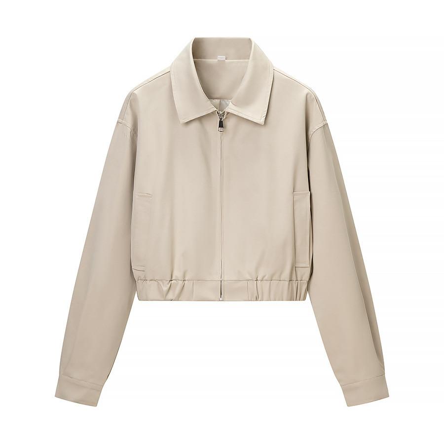 Streetwear Fashion Set With Zipper Jacket And Long Skirt For Women