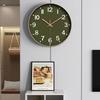 Silent Quartz Wall Clock Round Mute Clock Living Room Decoration Digital Clock  Cafe