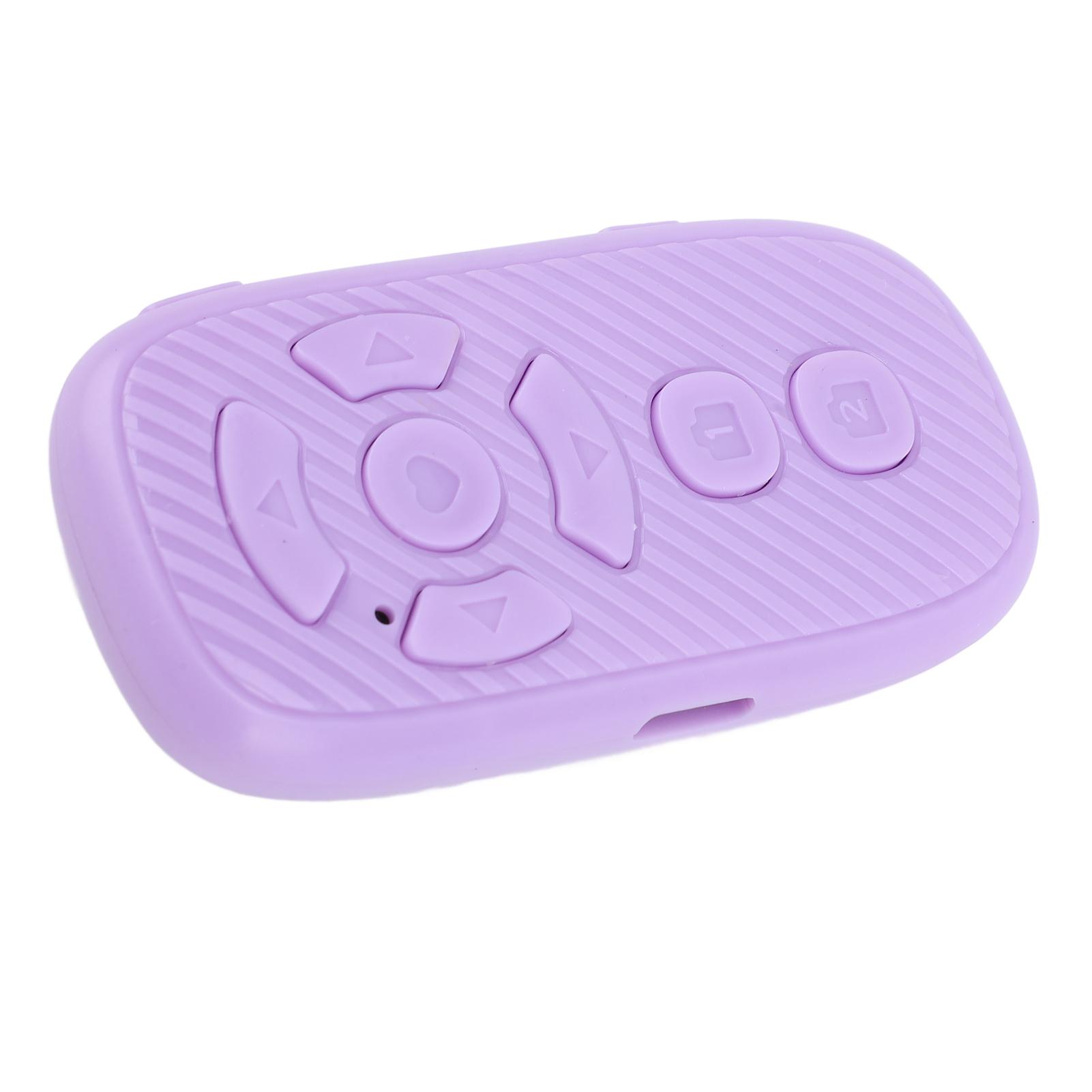 

Пульт дистанционного управления с прокруткой страниц Перелистывание страниц Bluetooth Камера Затвор Видео Запись Пульт дистанционного управления для Android фиолетовый