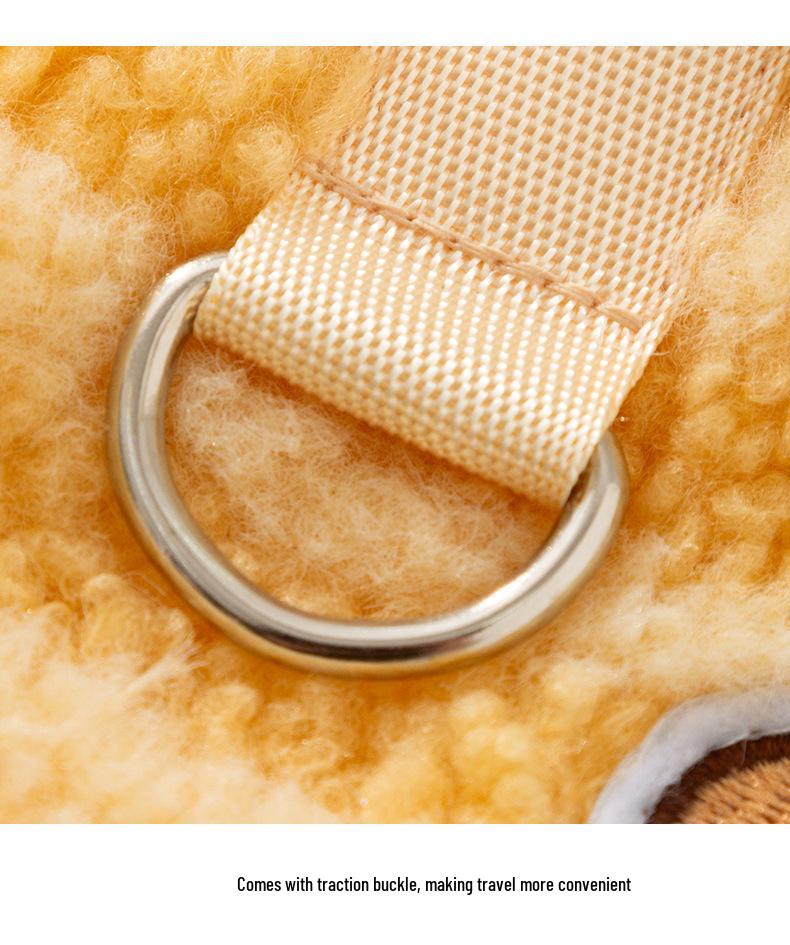 Warm Lamb Fleece Cat Clothes for Kittens & Adults - Leash-Compatible, Little Bear Design, Two-Legged for Fall & Winter, Also Fits Small Dogs