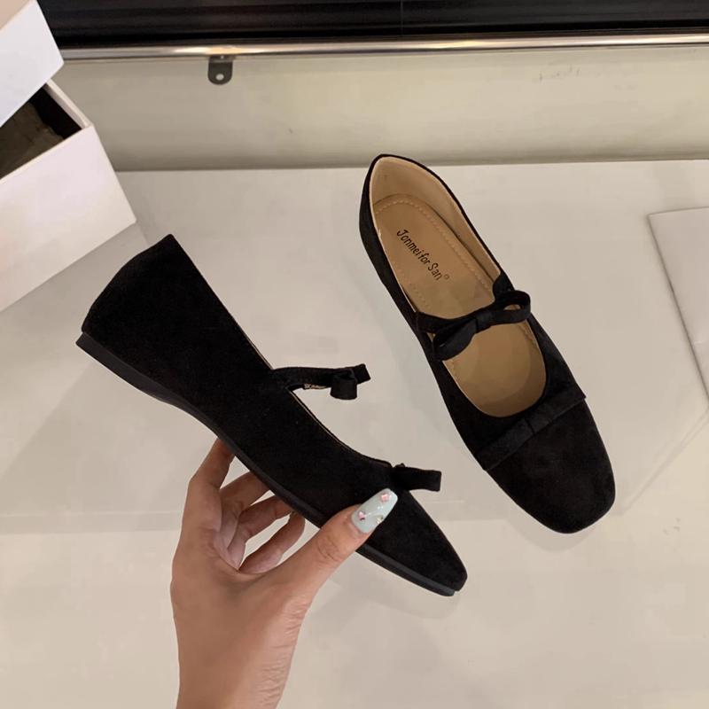 Fashion SUOJIALUN 2025 Autumn New Brand Women Flat Shoes Fashion Bow-knot Round Toe Ladies Mary Jane Shoes Soft Flat Heel Boat Shoes