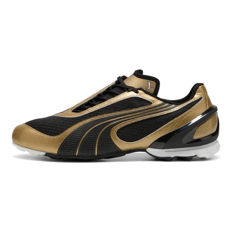 PUMA V-S1 Metallic unisex low-top casual shoes black gold 402953-04 EU 36