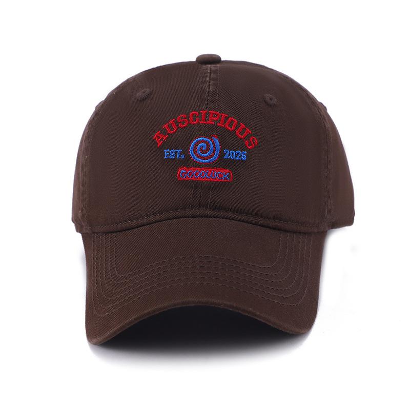 

Baseball Cap Women Soft Top New Fashion Embroidered Letter Casual Snapback Dad Hat Summer Hats For Women Men Korean Style New 56-58cm коричневий