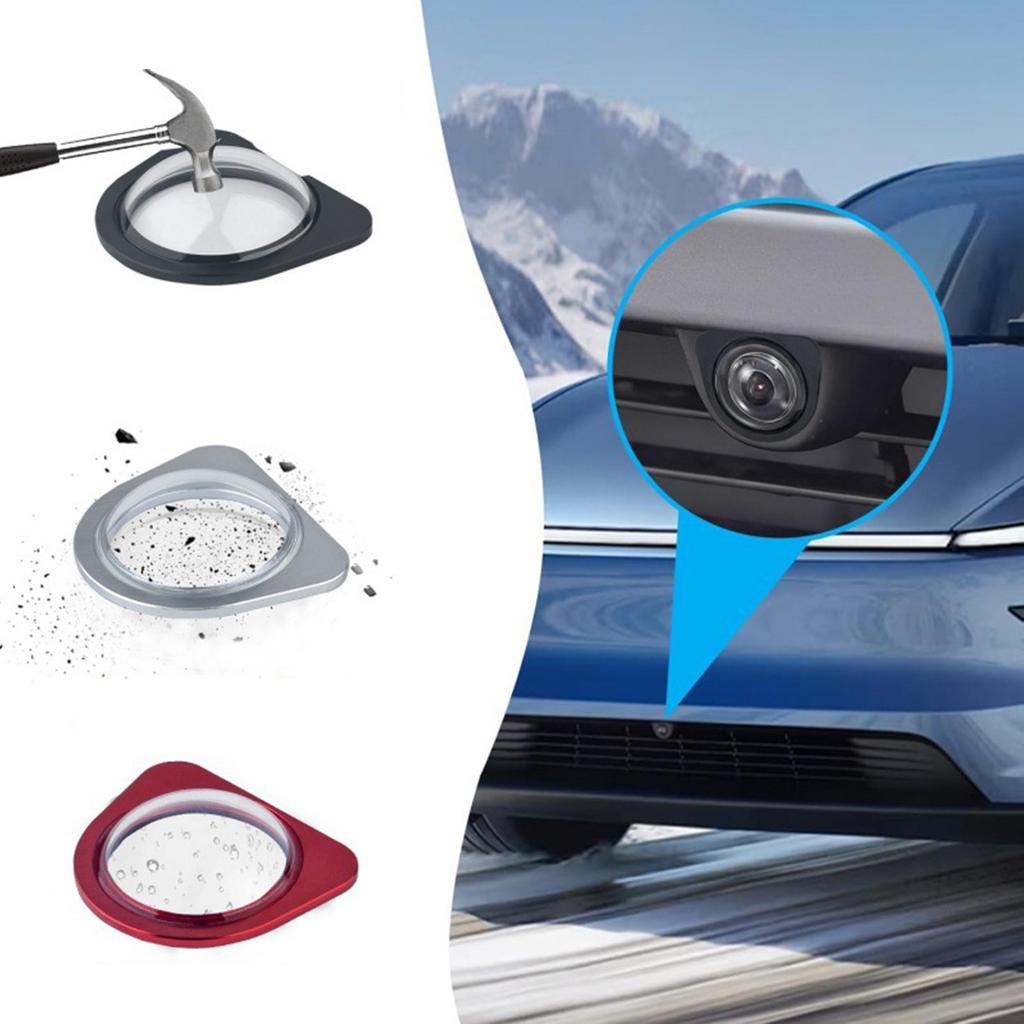 Protezione Fotocamera Anteriore in Vetro Temperato Kit Cover Protettive Resistenti a Graffi e Cadute per Tesla Model Y/3 2026-2026Model YL