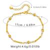 Brass Plated 18k Gold Pearl Bracelet Elegant Minimalist Designer Jewelry For Women
