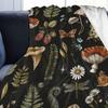 Mushroom Blanket Machine Washable Soft Flannel Blanket Warm Cozy Throw Blanket for Kids Adults Farmhouse Bed Sofa Couch