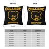 The College Dropout Kanye West Rap Pillowcase Double-sided Printing Cushion Cover Decorative Pillow Case Cover Home Zippered