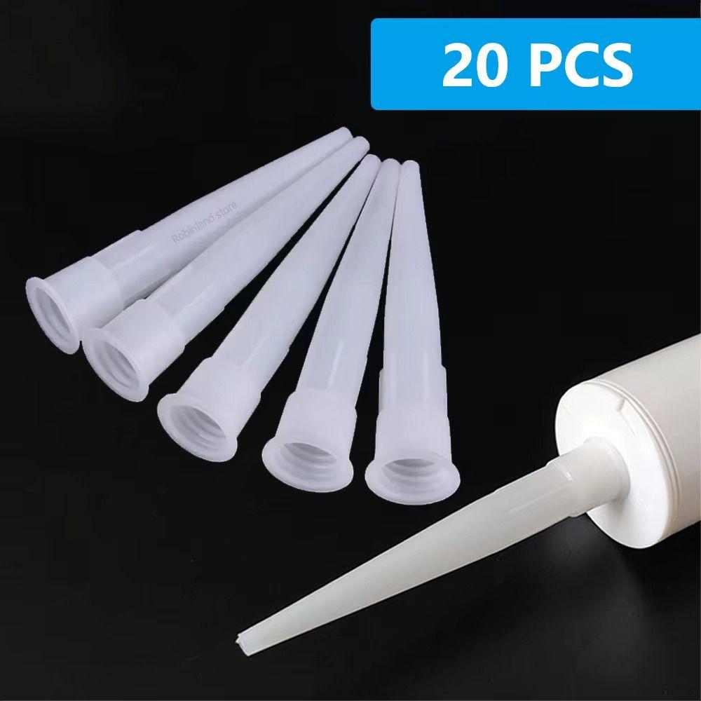 20 ks Praktický kutilský nástroj Trysky na skleněné lepidlo Univerzální kryt tmelu Domácí stavební nářadí