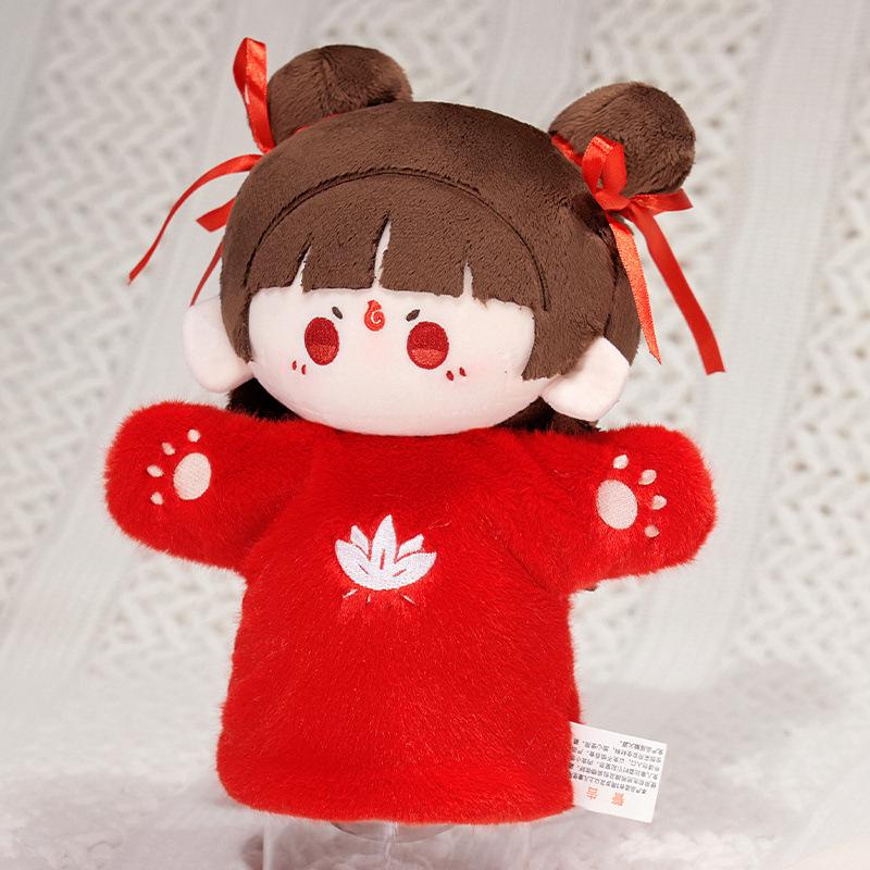 Toy Movie Nezha 2 Nezha Hand Doll Ao Bing Deer Boy Hand Doll Cotton Doll Plush Peripheral