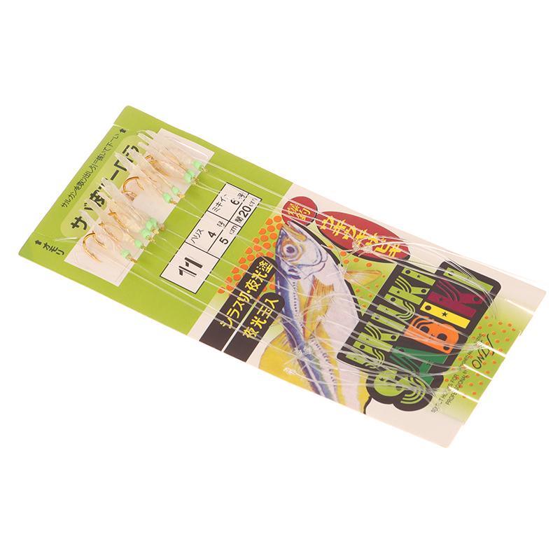 

10 шт./уп. Белый крючок на поводке из биомиметической нити с имитацией рыбьей кожи Apollo Uki Uki Sabiki Белый крючок для ловли рыбы с рыбьей кожей Рыболовный крючок Рыболовный инструмент Hook 11