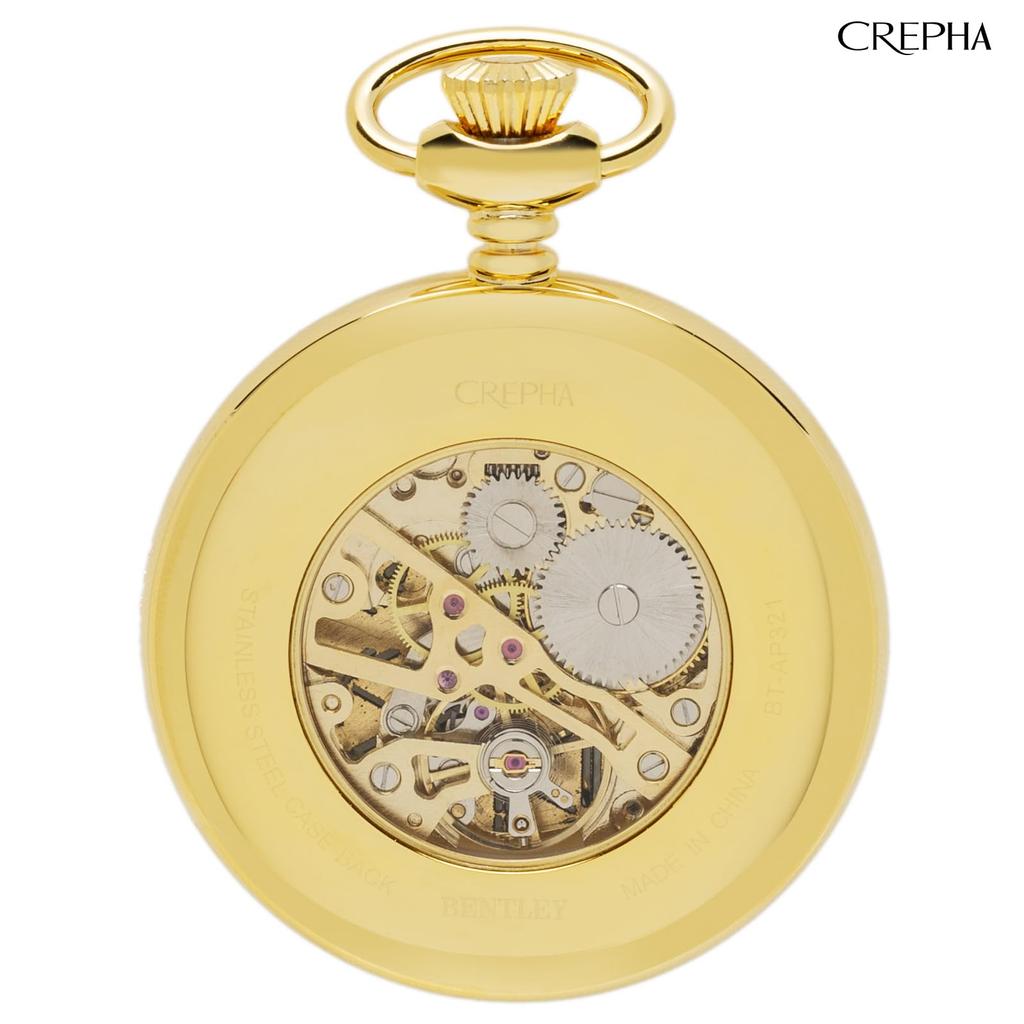 Pocket Watch Analog Simple Mechanical Manual Winding Bentley Gold [Clefer] Men's BT-AP321-GD