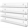 Acrylic Bathroom Shelves 15x1.3Inch Thick Acrylic Shelves Wall Mounted Versatile Floating Shelves Storage and Display