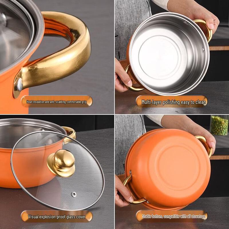 Wutuo 12-Piece Stainless Steel Cookware Set