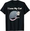 NEW I Love My Cat Funny Possum Design Gift Idea Tee T-Shirt Size S-5XL