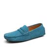 Size 38-48 Mens Casual Peas Shoes Suede Leather Men Loafers Moccasins Slip On Flats