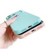 For iphone17Air Phone Case lightweight Liquid Silicone Soft Back Cover for iPhone 12 13 14 15 16 17 Pro Max Mini  Plus Cyan blue