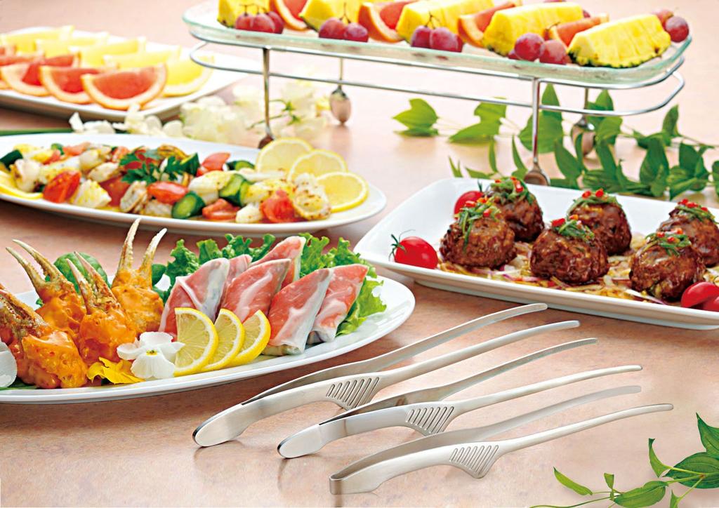 Todai Clever Economy Set of Made in Japan 18-0 Tongs, Type, 20, Yakiniku, Pasta, Camping, Barbecue,