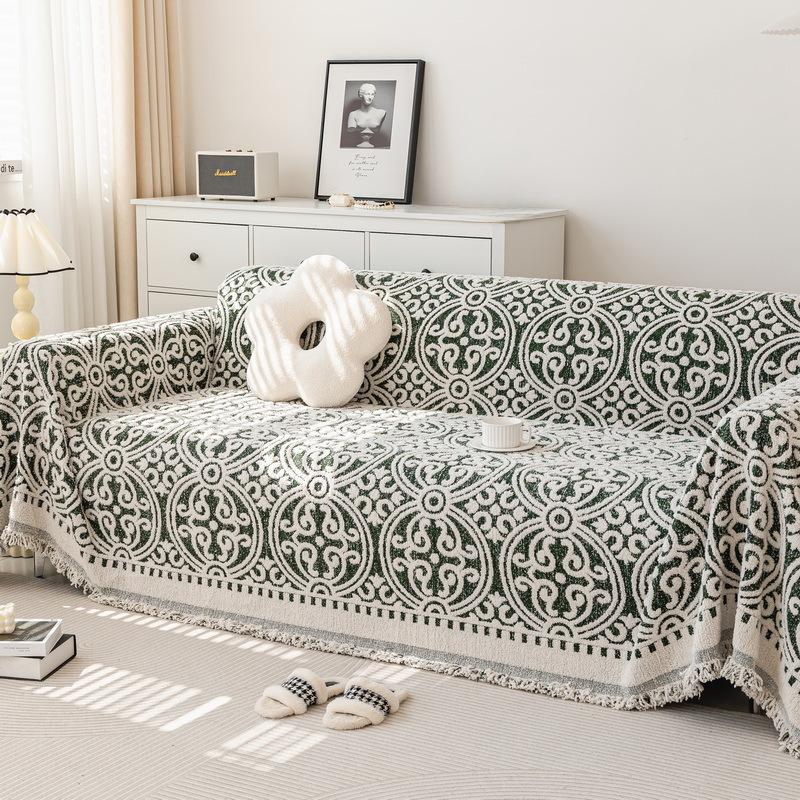 Retro Ethnic Style High-end Autumn and Winter Sofa Cover Cloth Full Cover Plush Sofa Towel Sofa Cover Sofa Blanket New Style
