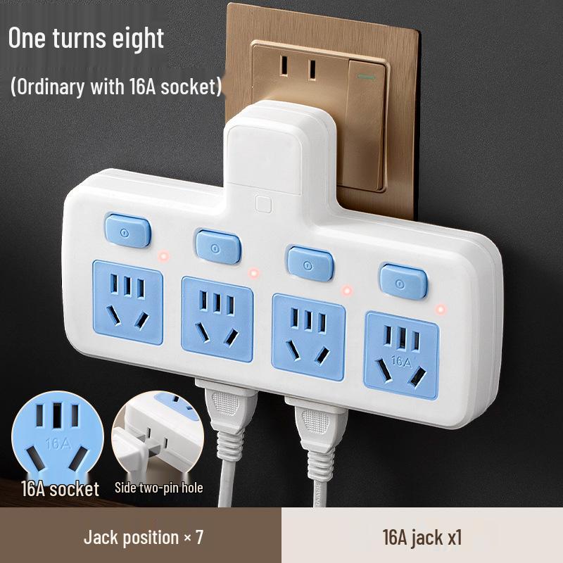 High-Power 16A Multi-Position Socket Board with USB