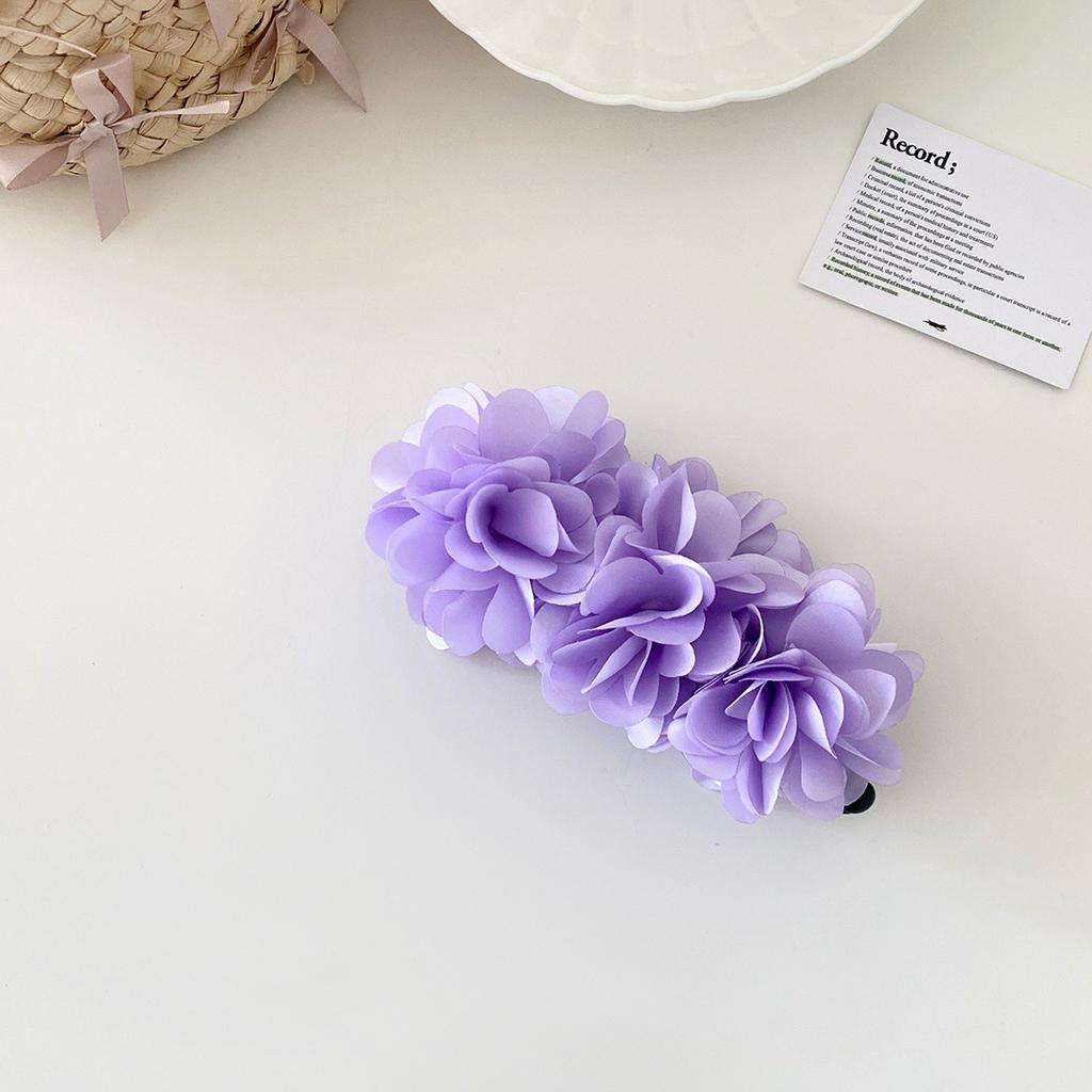 Sweet and Romantic Rose Hair Clip for Ladies Elegant Banan Clip Multiple Ways To Wear Daily Outfit Ponytail Convenient Hair Clip