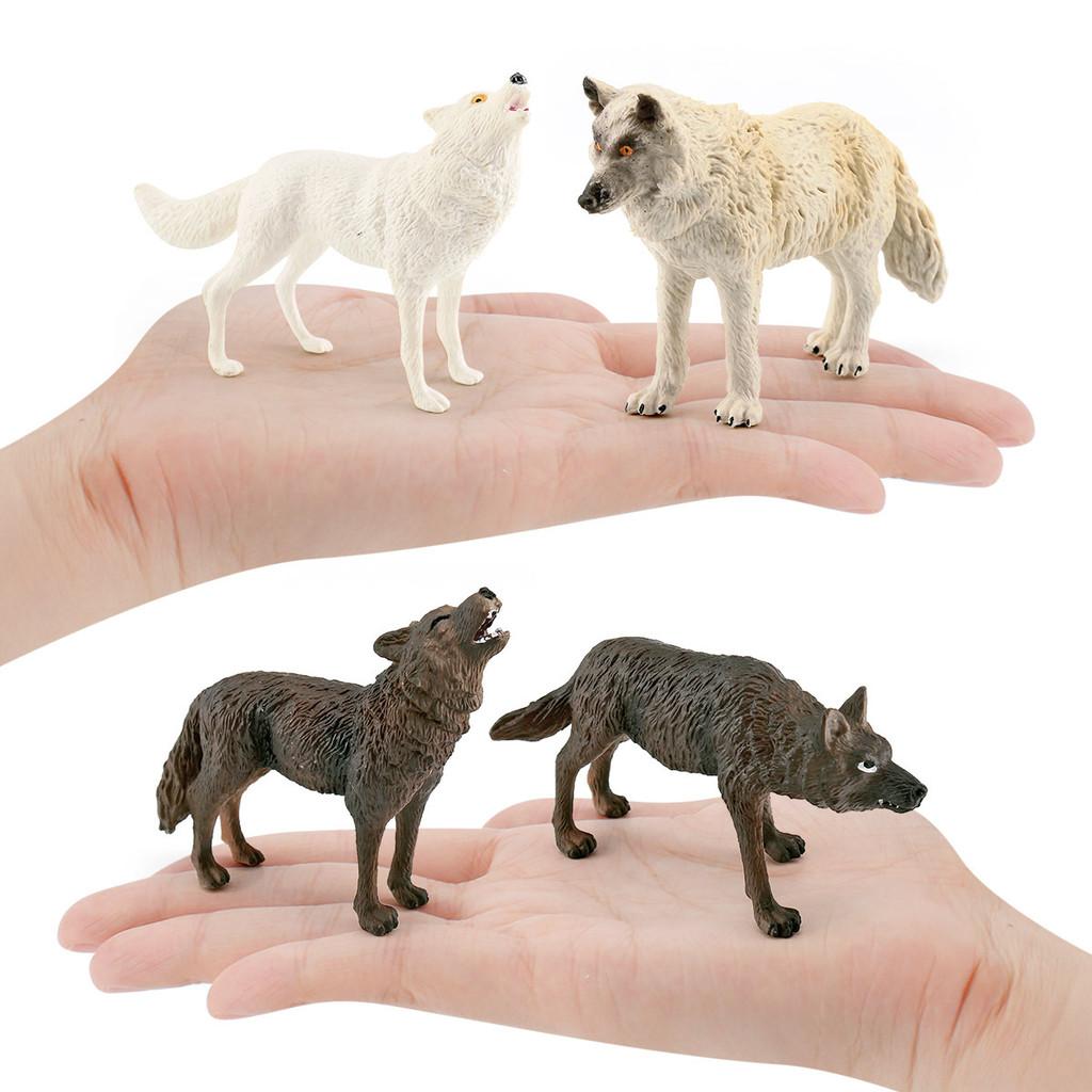 Wolf Arctic Wildlife Pvc Figurine Models For Collectors And Nature Decor Scene