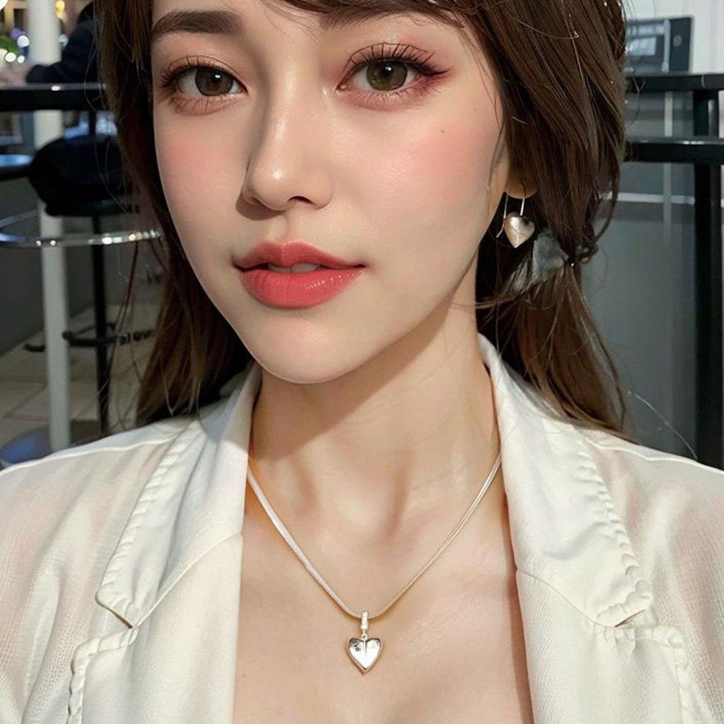 BF CLUB 925 Silver Heart Hoop Earrings For Women Girl Sexy Fashion Trendy Jewelry Gift Party Wedding pendientes mujer