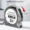 Compactly 3Meter Carbon Steel Measuring Tape with Carabiner Lightweight ABS Housing For Precise Measurement Tool