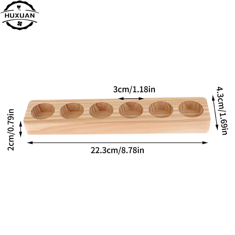 Essential Oil Wooden Display Stand 6/10Hole Essential Oil Storage Rack Smooth For DoTERRA Essential Oils Perfume Bottle Holder