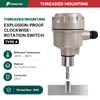 Rotating Material Level Sensor Rotary Paddle Level Switch 304 Stainless Steel Blade for Silo Bin Powder Granule Monitoring