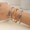 Luxury Vintage Titanium Steel Stainless Steel Women's Gold Bangles Wristwear Trendy Charm Jewelry Decoration Holiday Gifts
