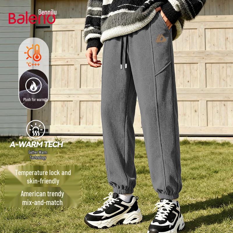 

Baleno Men s Fleece-Lined Heavyweight Winter Jogger Pants L