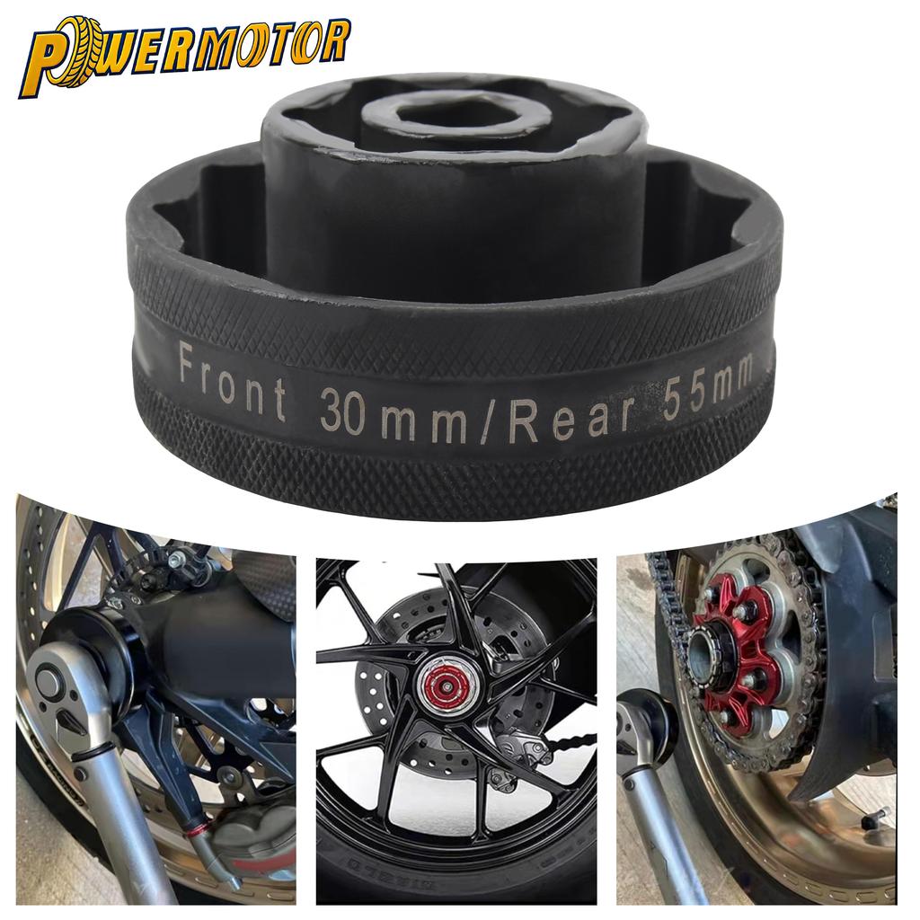 Do motocykla Ducati 30mm 55mm Klucz nasadowy sześciokątny do nakrętek kół Narzędzie do 1098 1198 1198S 1200S 1299 Moto Narzędzie do usuwania i naprawy nakrętek
