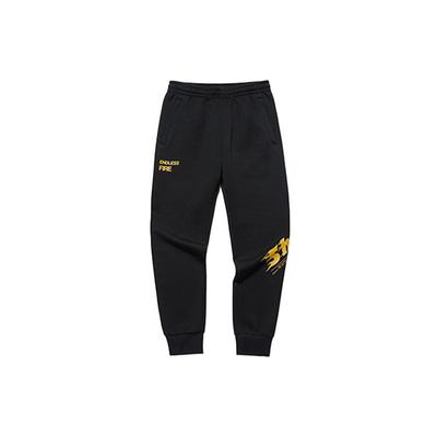 Knitted Breathable Letter Print Casual Sports Pants Men Bottoms Black 152131327-2