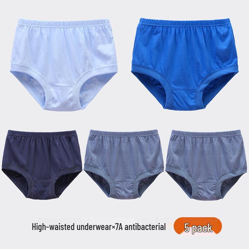 Mom's Pure Cotton High-Waist Underwear for Middle-Aged & Elderly - Unisex, Large Size, Comfortable Fit