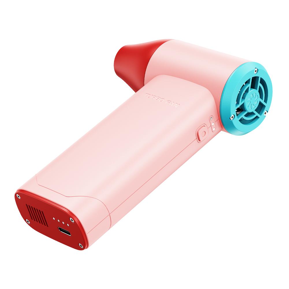 

Ручной вентилятор X5 Jet Fan 130 000 об/мин 52 м/с Скорость ветра Бесщеточный двигатель Канальный турбовентиляторный вентилятор высокой мощности Пылесос Клавиатура розовый
