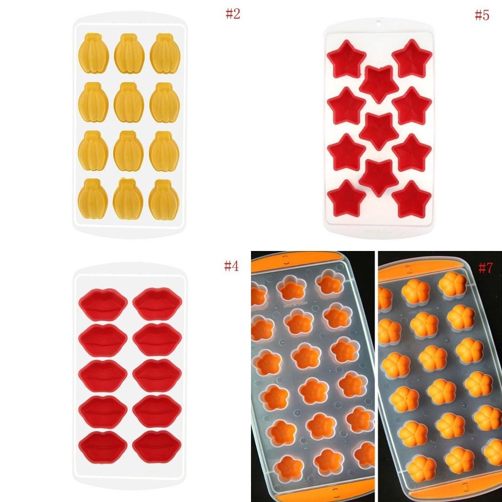 Durable Silicone Mold For Chocolate Ice Cubes Delightful Fondant Soap Jello Candy
