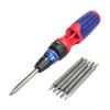 Manual Screwdriver Set 12 In 1 with Ratcheting Drive, Secure Grip Handle and Storage for Appliance Disassembly and Everyday Fastening