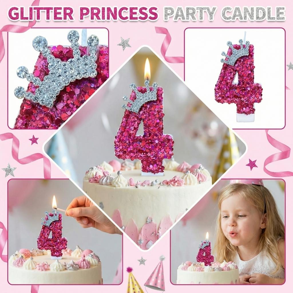 Fashion Cartoon Creative Birthday Candles Party Digital Candles