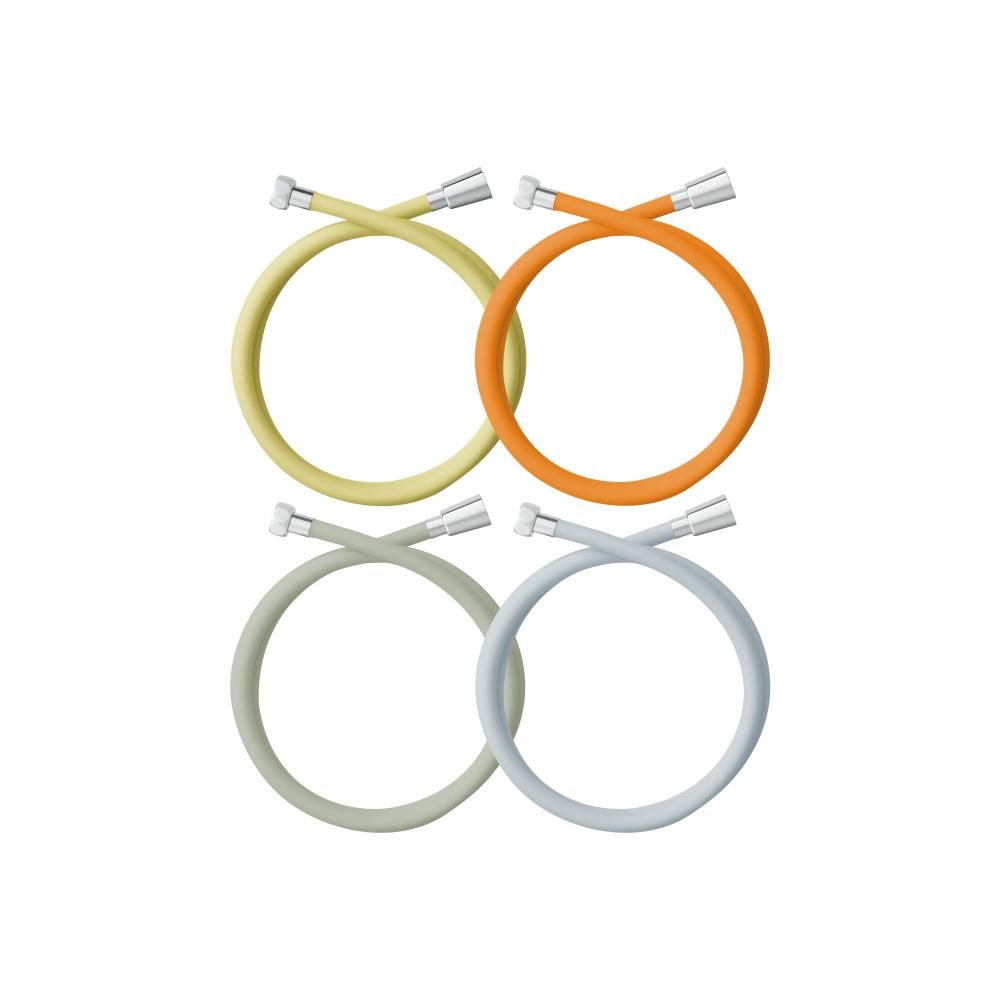 Puresseom Shower Cover (Pastel Lilac) + Colored Shower Hose (Select 1 of 14 Colors)