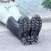 Fashion Rain Boots Men Bot Winter Fishing Boots Work Antiskid Rubber Shoes Warm Galoshes Waterproof Shoes Rain Shoes Snow Boots 2024