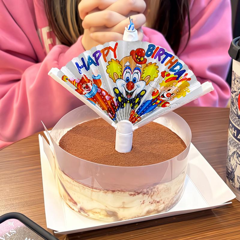 Surprise Music Singing Cake Candles with Candy Confetti Fountain for Birthday Parties