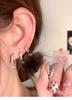 "Elegant Gold Diamond Hoop Earrings with S925 Silver"