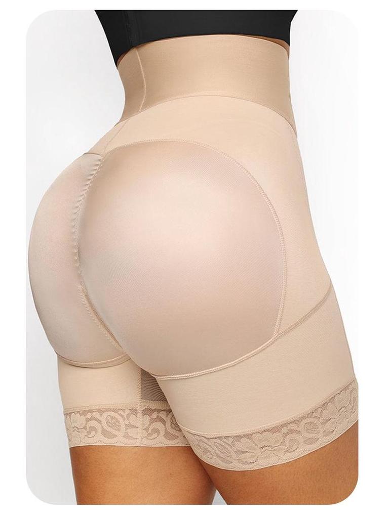 High-Waisted Body Sculpting Plus Size Waist Cincher with Tummy Control & Butt Lift Elastic Shaping Pants.