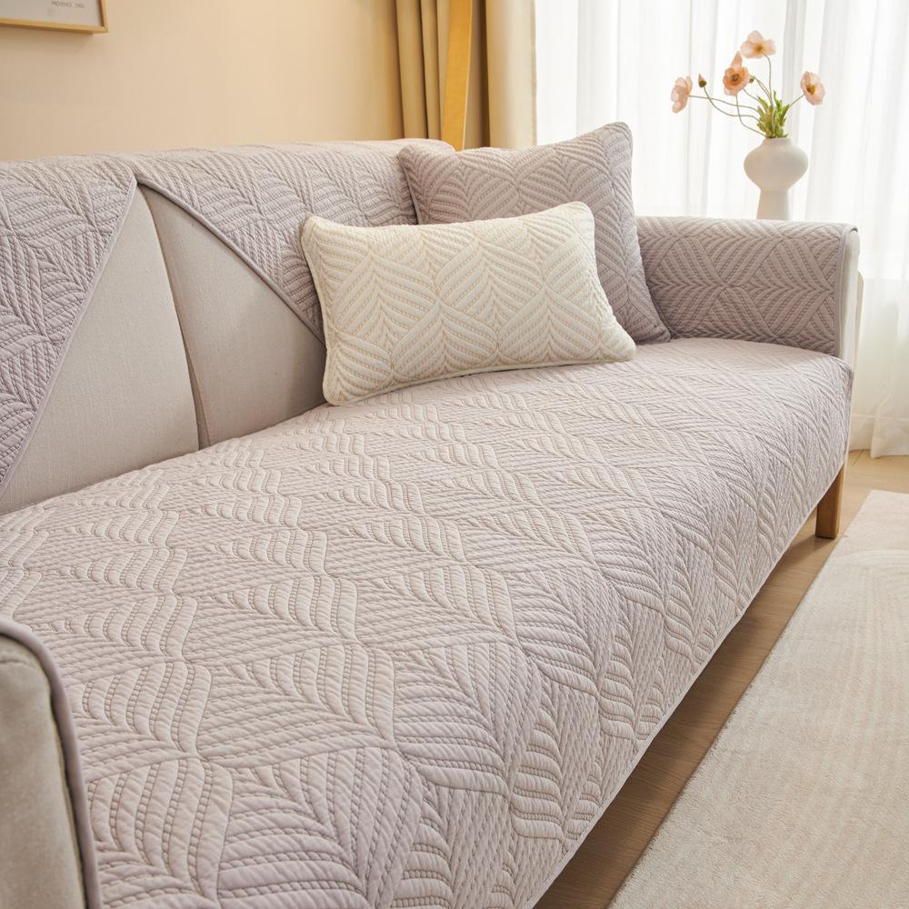 Cotton Sofa Cushion Four Seasons General Fabrics Non-Slip Cotton Seat Cushions Simple Modern Cover Cloth Summer Sofa Cover Slipcover