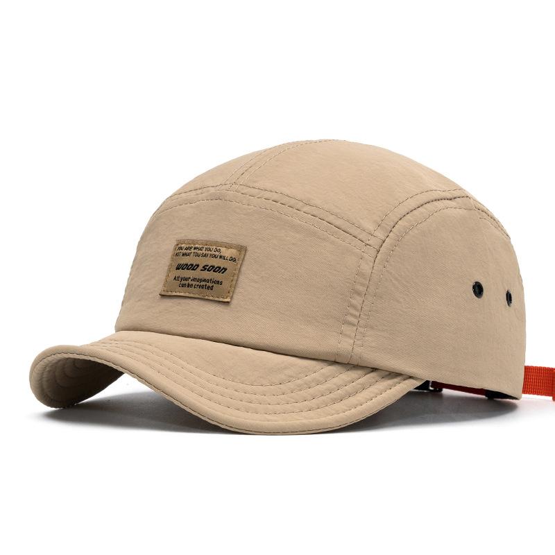 Sommer Schnelltrocknende Buchstaben Baseballkappe Herren Damen Flachkrempige Kappe Atmungsaktive Outdoor Retro Kappe