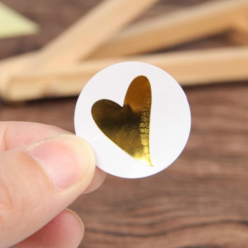 20sheet Round Heart Adhesive Sticker Cute Sealing Label Sticker for Birthday Cards Envelope Decoration Stationery